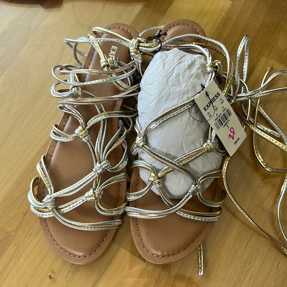 NWT Express gladiator style sandals